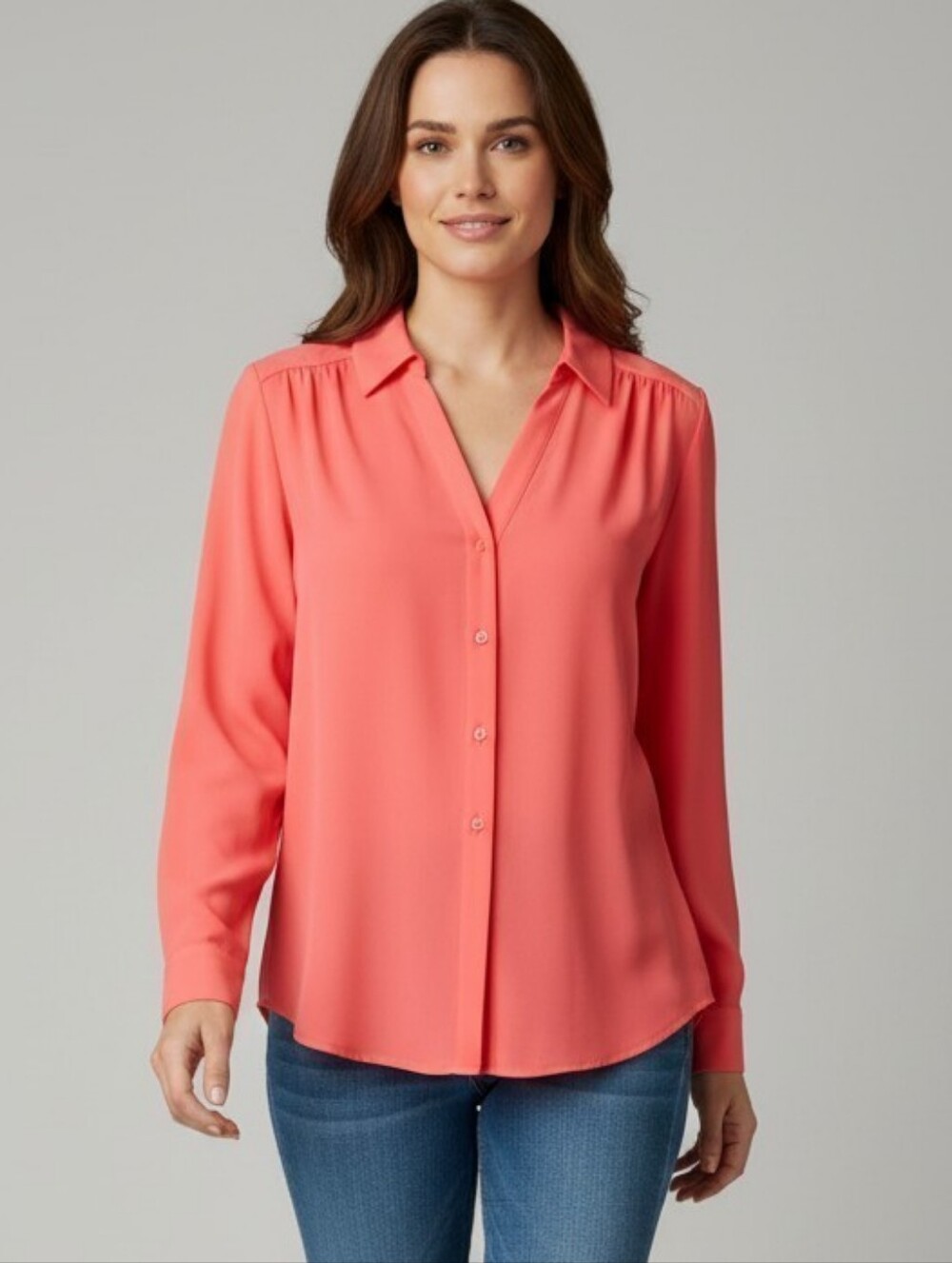 ANN TAYLOR | ✨🌹 Rosey Pink Long Sleeve Blouse | NWOT ✨ size S